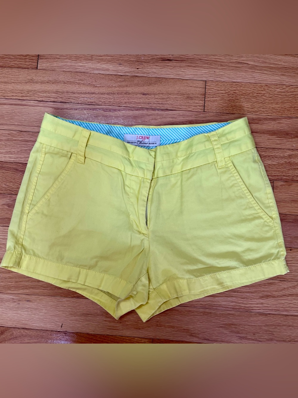 J. Crew Bright Yellow Chino Shorts size 0